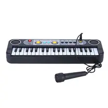 37 клавиш многофункциональная мини электронная клавиатура музыкальная игрушка с микрофоном образовательный электронный подарок для детей
