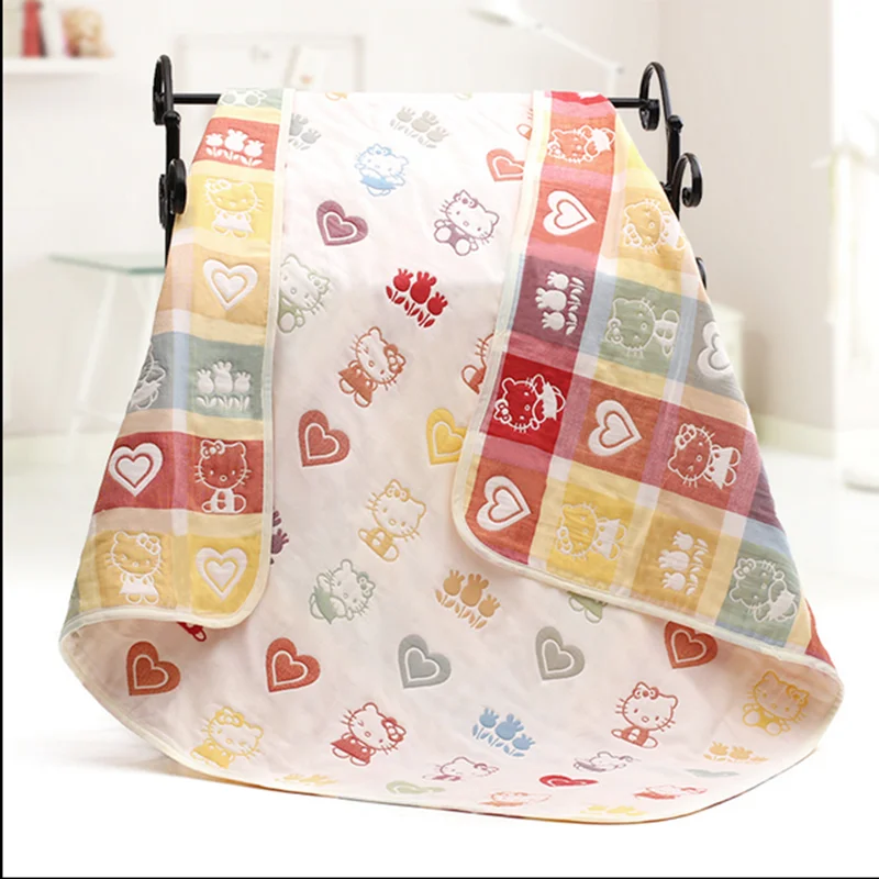 

Baby Super Soft Cotton Gauze Absorbent Towel Bath Towel Mushroom Newborn Children Blanket 110*110cm ATRQ0097
