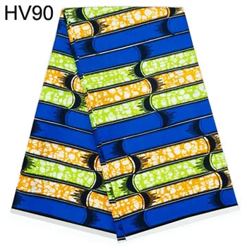 

New Design African Real Wax Veritable Wax6 Yards For Wedding Dress HV90