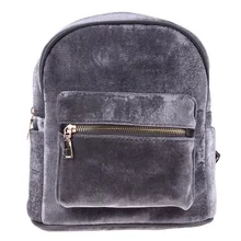 Women Stylish Cool Velvet Small Size Back pack Female Women Mini Backpack Sac a dos Mochila Feminina