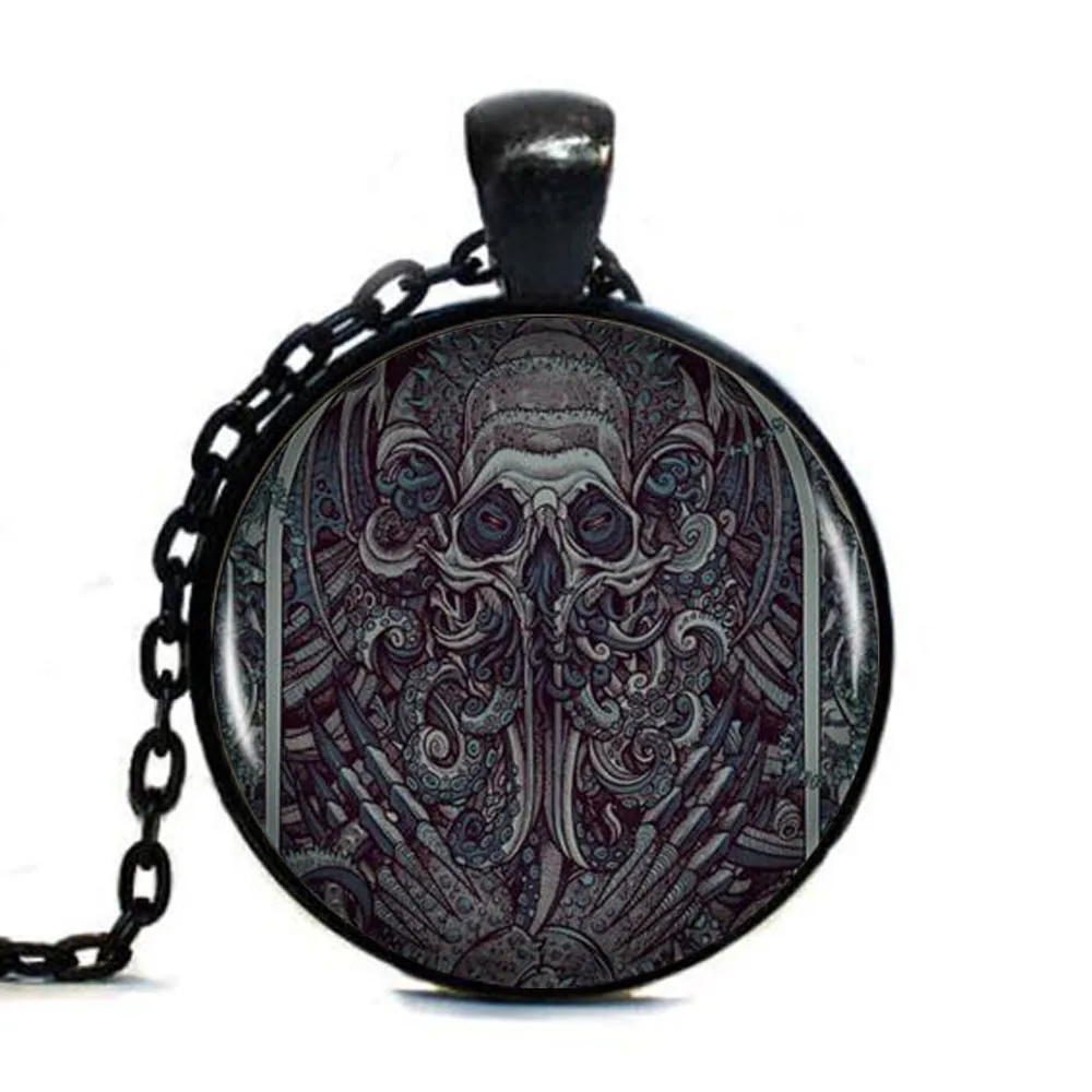 1 шт./лот Tag Kraken Cthulhu кабошон Винтажный Длинный серебряный Statement Fine Jewelry|jewelry