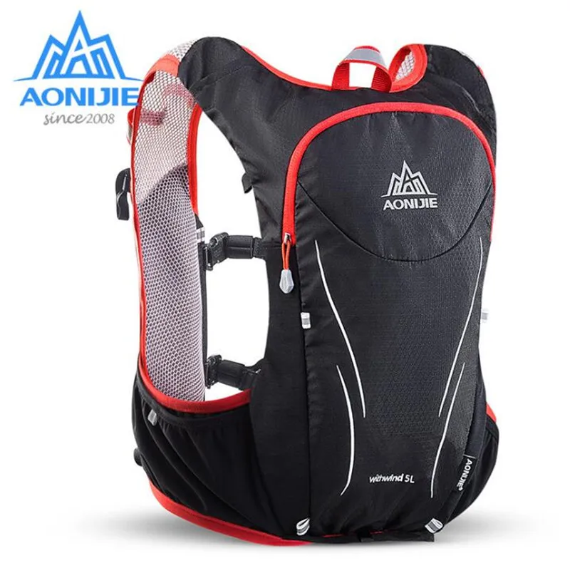 

AONIJIE 5L Upgraded Outdoor Sports Running Backpack Marathon Hydration Vest Pack For 1.5L Water Bag Super Light Cycling Hiking B