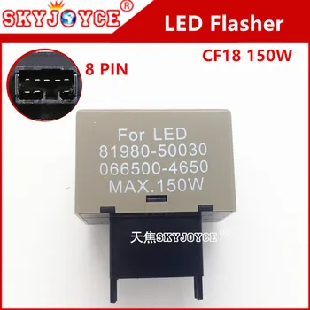 

10X 12V car motorcycle led flasher led relay module 8-Pin adjustable car flasher led relay 150W turn signals light led accessory