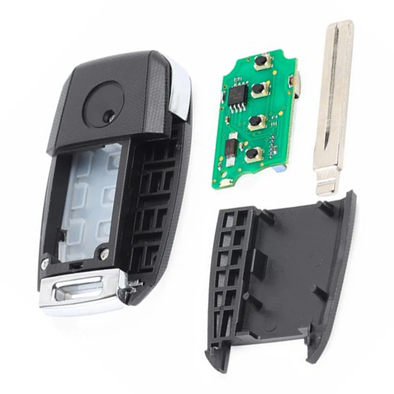 KEYECU 315 МГц FCC: TQ8 RKE 3F05 P/N 95430 1W003 сменный Складной флип накопитель с 4 кнопками для Kia