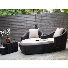 Новое поступление плетеная внутренний дворик сад в форме сердца кресло мебель