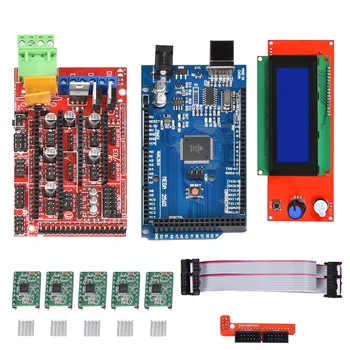 

BIQU 3D Printer Kit Mega 2560 R3+RAMPS 1.4 Controller+5PCS A4988 Stepper Driver Module+2004LCD Panel RepRap