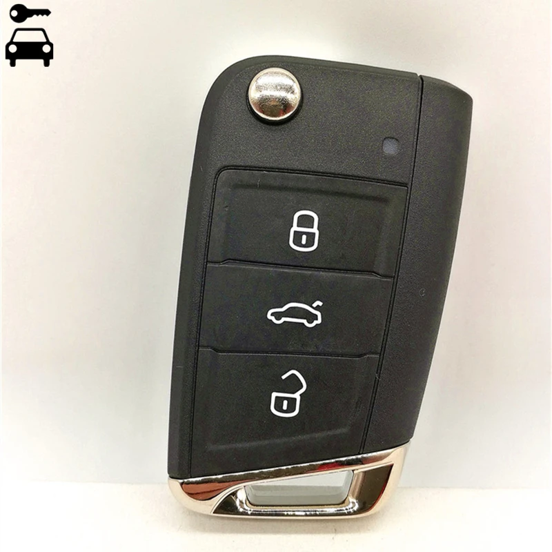Beste Auto Flip Folding Remote Key 434 mhz met ID48 Chip voor Volkswagen VW Golf7 Golf 7 MK7 MQB Afstandsbediening Sleutel niet Intelligente Smart Key
