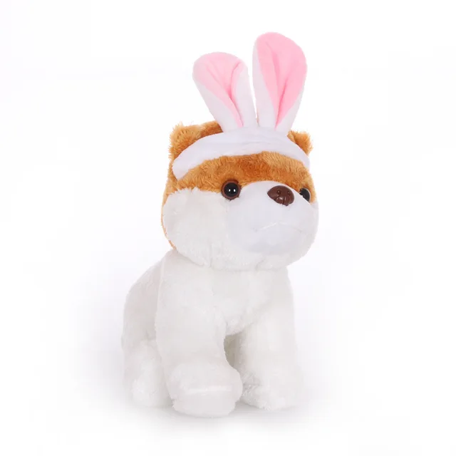 stuffed dog with bunny ears
