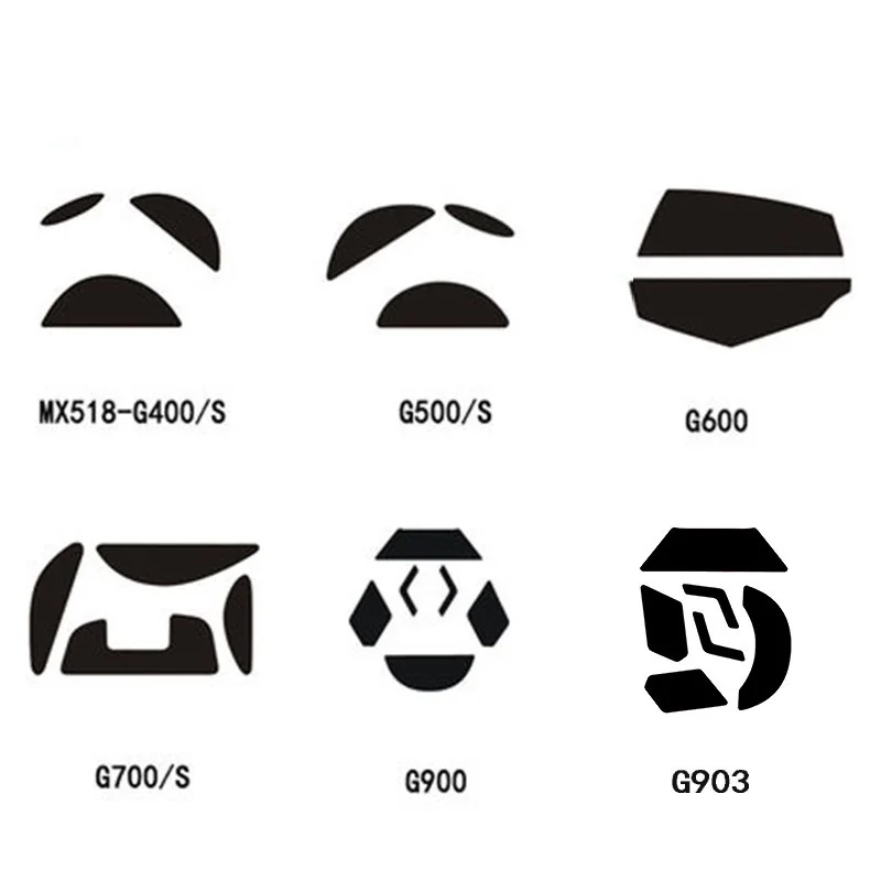 Для logitech G700S G600 G500S G900 G903 G400 MX518 Фотоэлементы ног коньков gaiming мышь толщина 0 6