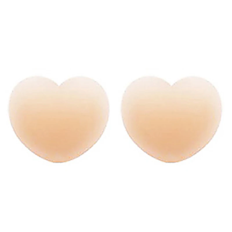 

1 pair Self Adhesive Round Shape Reusable Silicone Breast Nipple Pasties Pads Covers Bra New Design Sexy women costume accessory