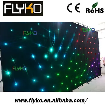 

Free shipping led star cloth for stage backdrops