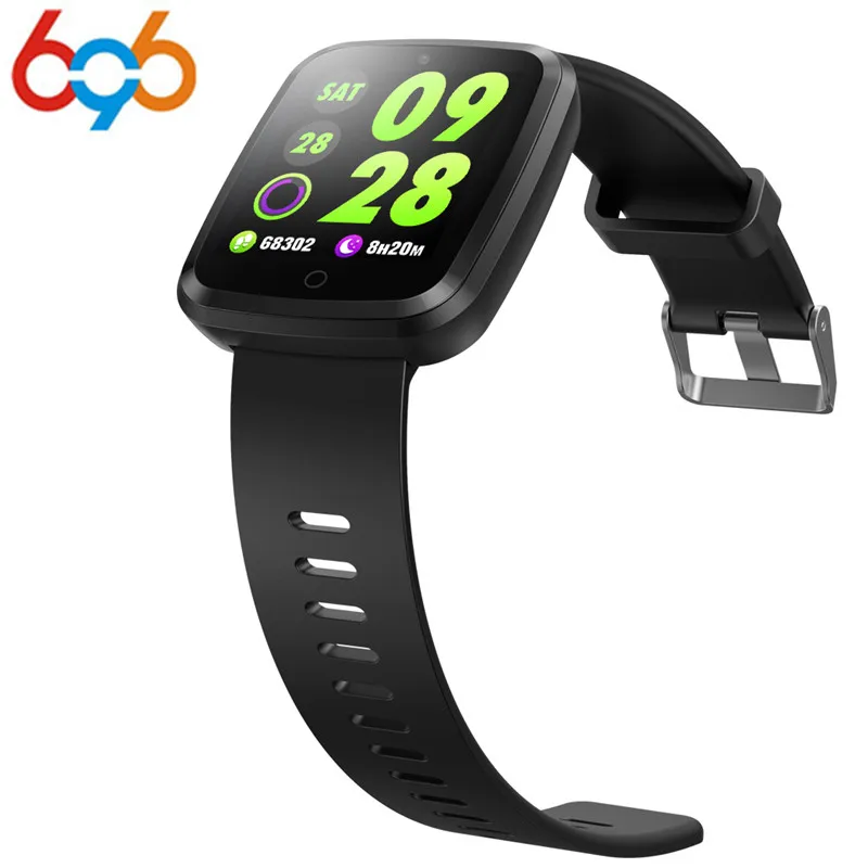 696 Heart Rate Monitor Color OLED Sports Men Smart Watch Intelligent Fitness Tracker Wristband Bracelet for Android IOS | Электроника