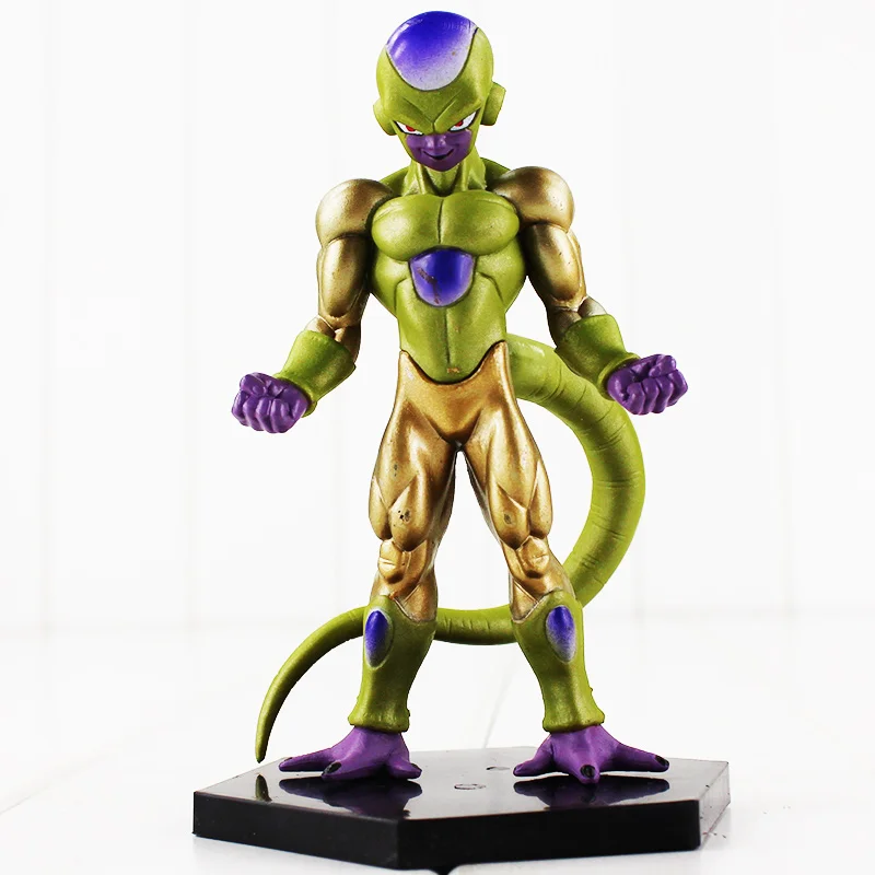 

13cm Anime Dragon Ball Z Frieza Figure Toy Golden Freeza DBZ Model Doll With Base