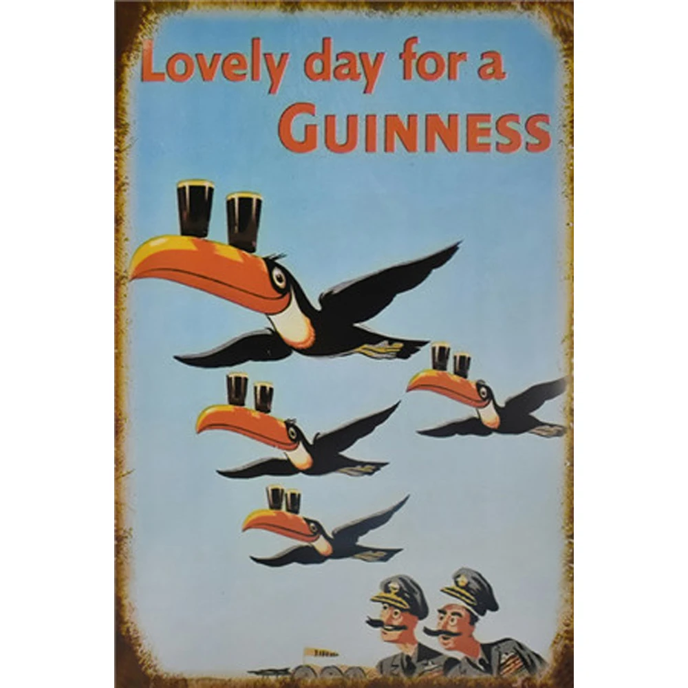 Guinness Металлическая Вывеска настенные Декорации для бара Оловянная вывеска винтажный металлический постер домашний Декор Картина Plaques художественный плакат