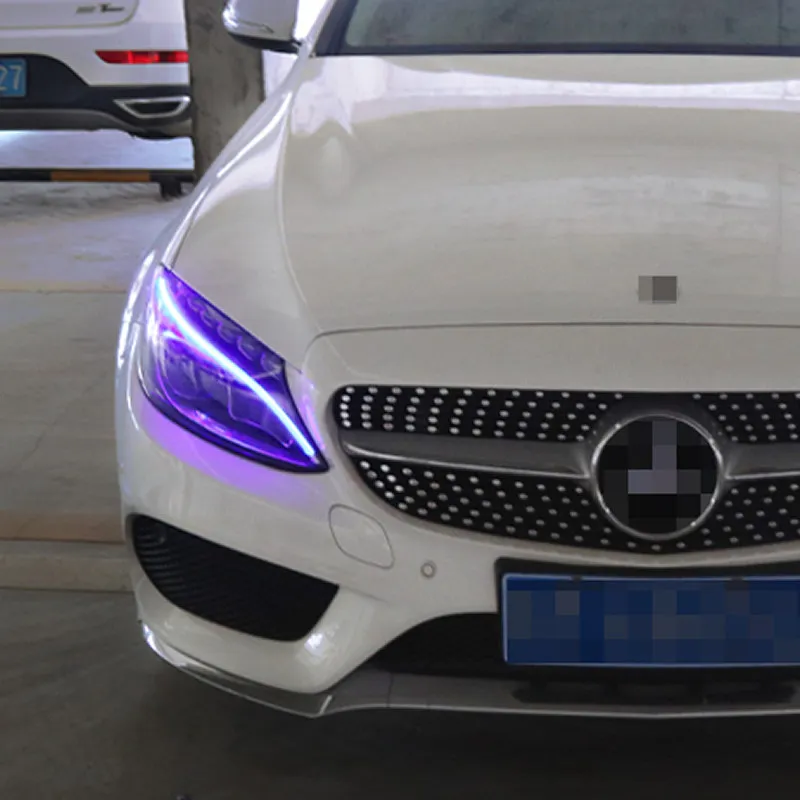 CAR LED Headlight A2059062402 unlocked blue 1 Smear One for Mercedes Benz W204 W205 C180 C200 GLC200 GLC 260 DRL lamp | Автомобили и