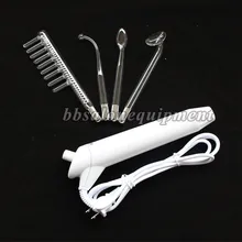 Высокочастотная машина с электродами фиолетовых или оранжевых лучей 4 шт. анти-старение акне удаление пятен