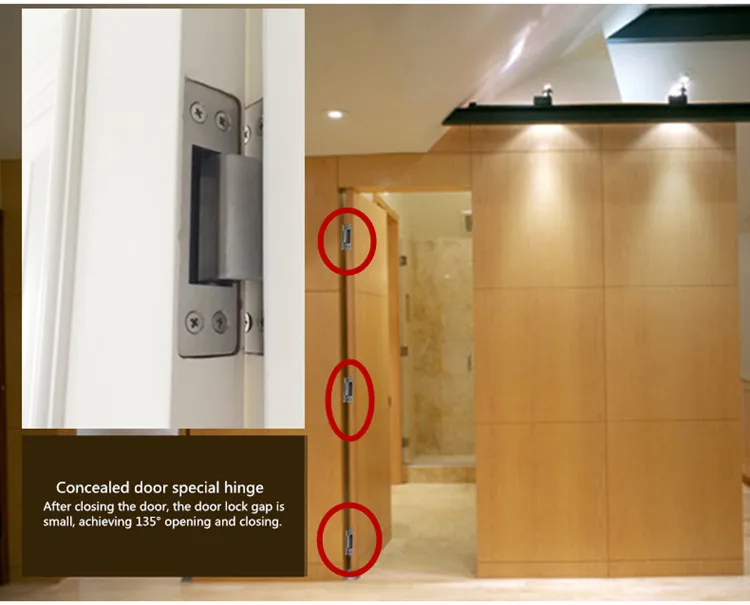 Cross Hinge Hidden Type 304 Stainless Steel Door Hinge Trap Door Hidden Dark Wooden Door Folding A Price 1pc