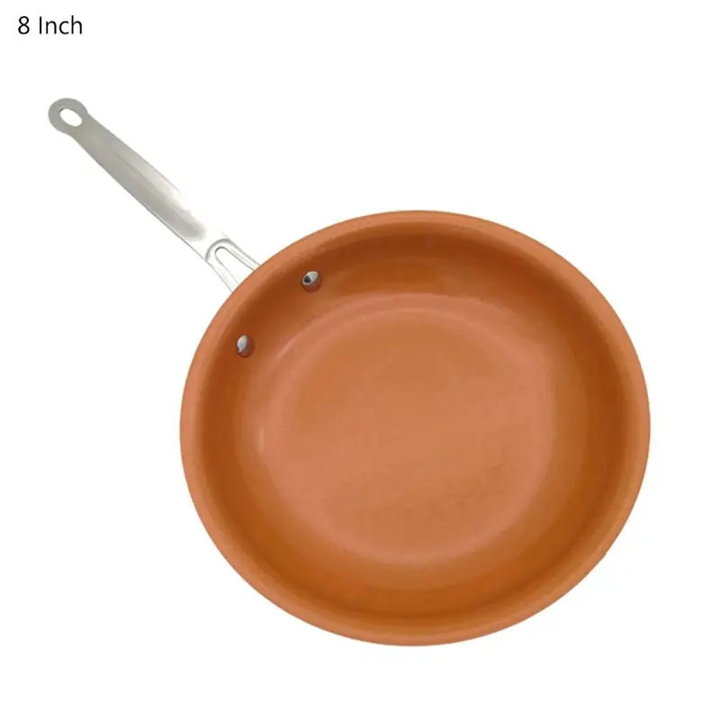 Comprar Sartén de cobre antiadherente con revestimiento de cerámica base de inducción utensilios para cocinar horno Apto para lavavajillas