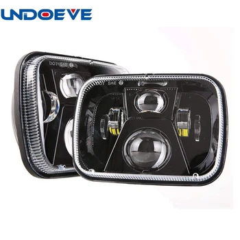 

110W 5x7 Led Headlights 7x6 Led Sealed Beam Headlamp with High Low Beam H6054 6054 Led Headlight for Jeep Wrangler YJ Cherokee