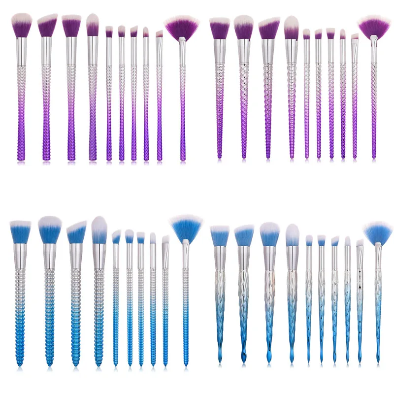 

5/10PCS Makeup Brushes Set Foundation Powder Concealer Blush Eye Lip Face Blending Make up Cosmetic Tool