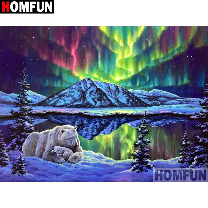 Алмазная 5d-картина HOMFUN A19812 с полными квадратными/круглыми стразами сделай сам