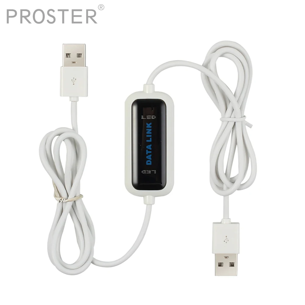 

Proster Data Cable High Speed USB 2.0 to USB Online Share Link Net Direct Data File Transfer Cable Bridge for PC To PC Notebook