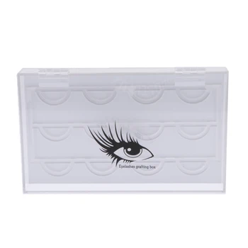 

Clear Acrylic False Eyelash Storage Display Box Container Holder Compartment Case