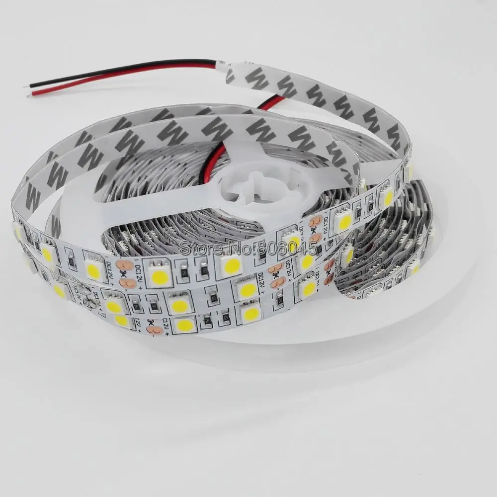 5050 SMD Нейтральная белая светодиодная лента 12 В постоянного тока 4000K естественная