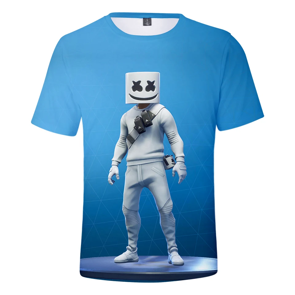 Summer 2019 Trend Marshmello T-Shirt Round Neck Short Sleeve Men/Women Casual Fashion Short Sleeve 3D Mens Clothing Plus Size Summer 2019 Trend Marshmello T-Shirt Round Neck Short Sleeve Men/Women Casual Fashion Short Sleeve 3D Mens Clothing Plus Size