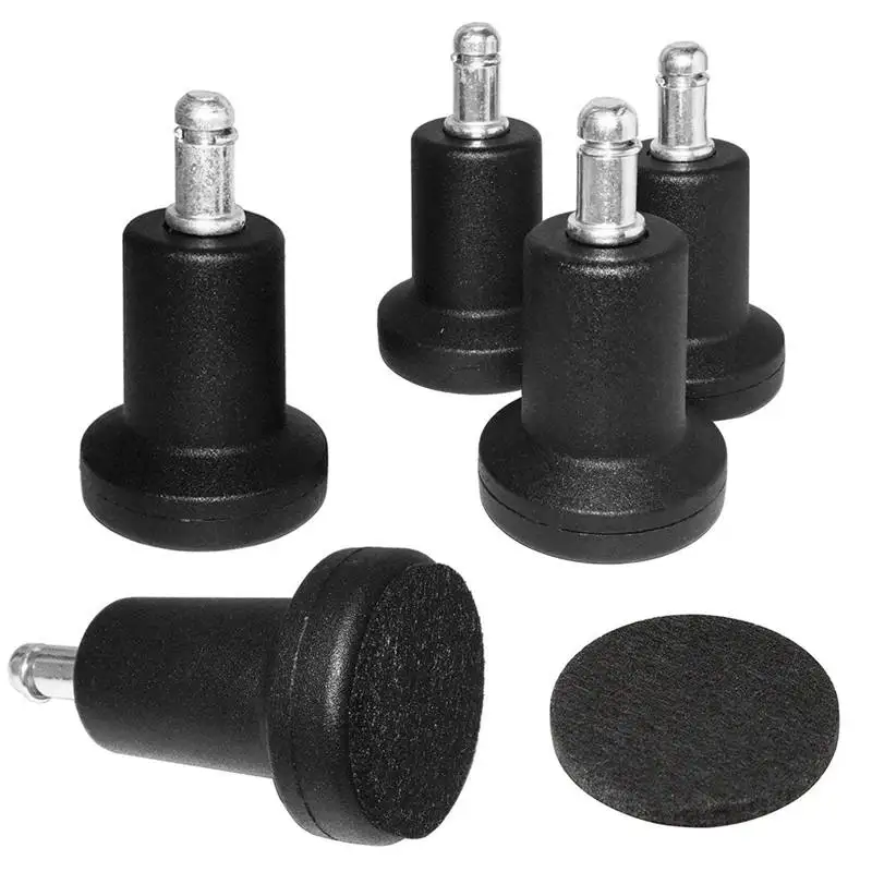 

High Profile Bell Glides Replacement for Office Chair Without Wheels & Bar Stool, Fixed Stationary Caster Glide, 5-Pack