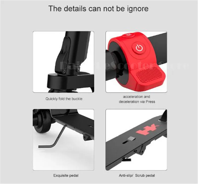 HX X6 Folding Electric Scooter Two Wheel Electric Scooters Mini Protable Backpack E-Scooter Electric Bike Ebike (2)_