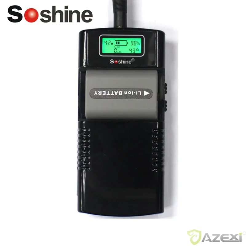 

Soshine M20 digital camera charger phone battery LCD universal charger for Li-Ion battery 3.7V/7.4V Polarity Rechargeable batter
