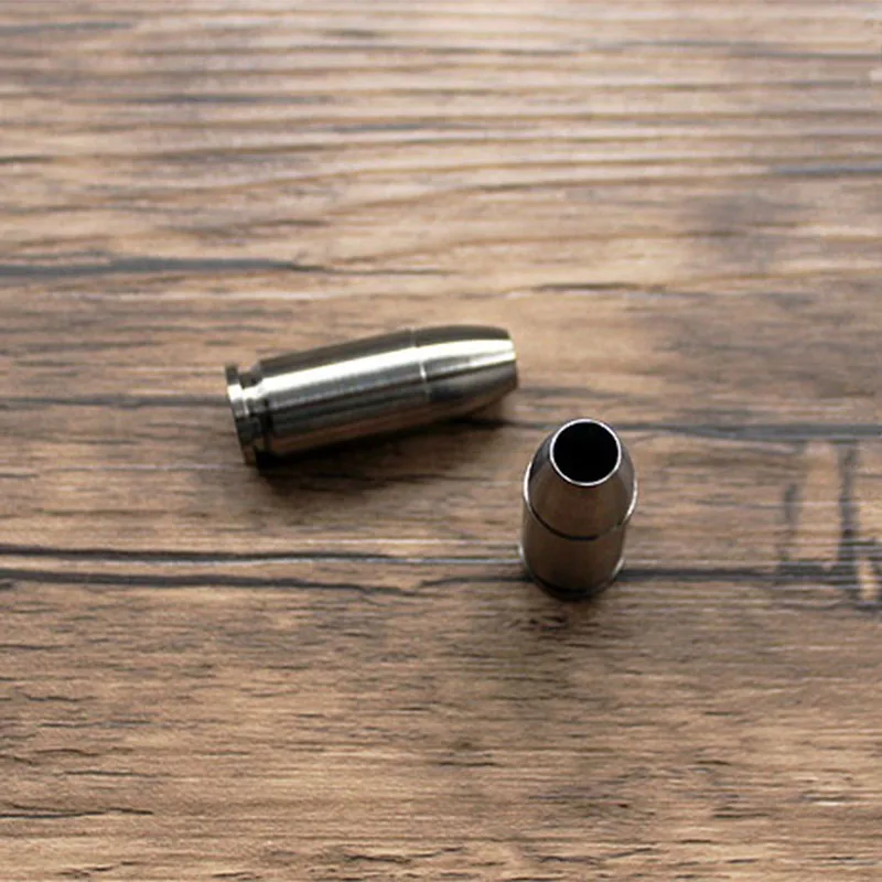 التيتانيوم CNC مسامير معدنية برأس EDC سكين الحبل التيتانيوم سكين الخرز Paracord يناسب التريتيوم أنبوب مظلة حبل في الهواء الطلق المظلة الحبل