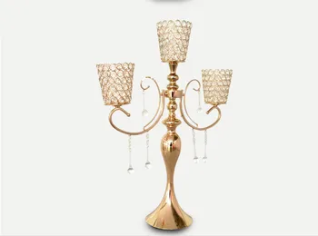 

new item Wholesale wedding table centerpieces 5 cups crystal candelabra