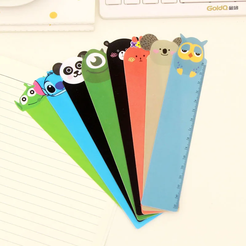 

1 PCS 15cm Kawaii Cartoon Animal Plastic Bendable Ruler Measuring Straight Ruler Tool Promotional Gift Stationery Student Prize