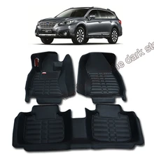 Lsrtw2017 кожаные автомобильные коврики ковры для subaru outback 2009 2010 2011 2012 2013