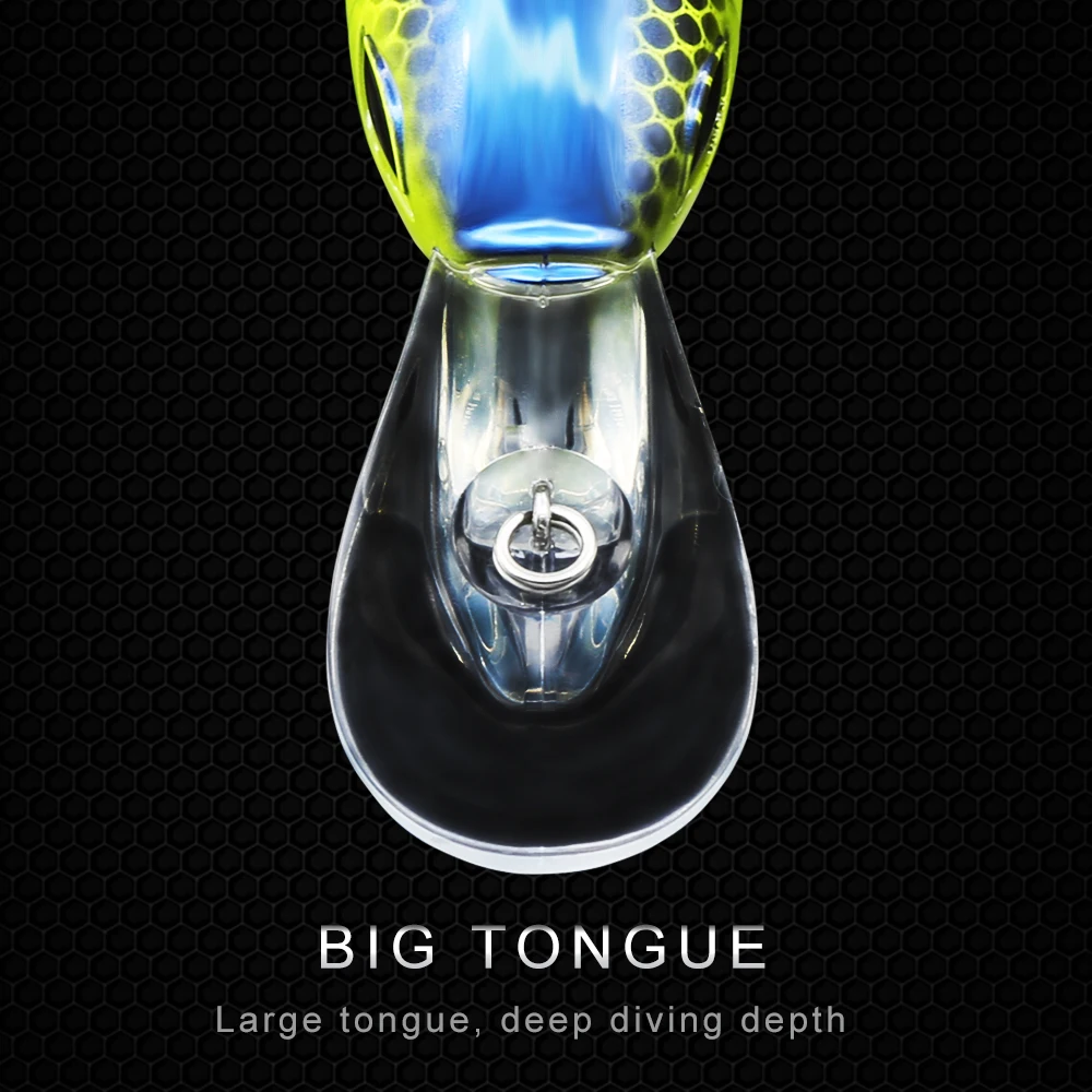 HuntHouse crankbait leurre Deep dive crankbaits crank 60mm13.5g 75mm30g wobbler pesca for bass pike freshwater LW119 fishing lur