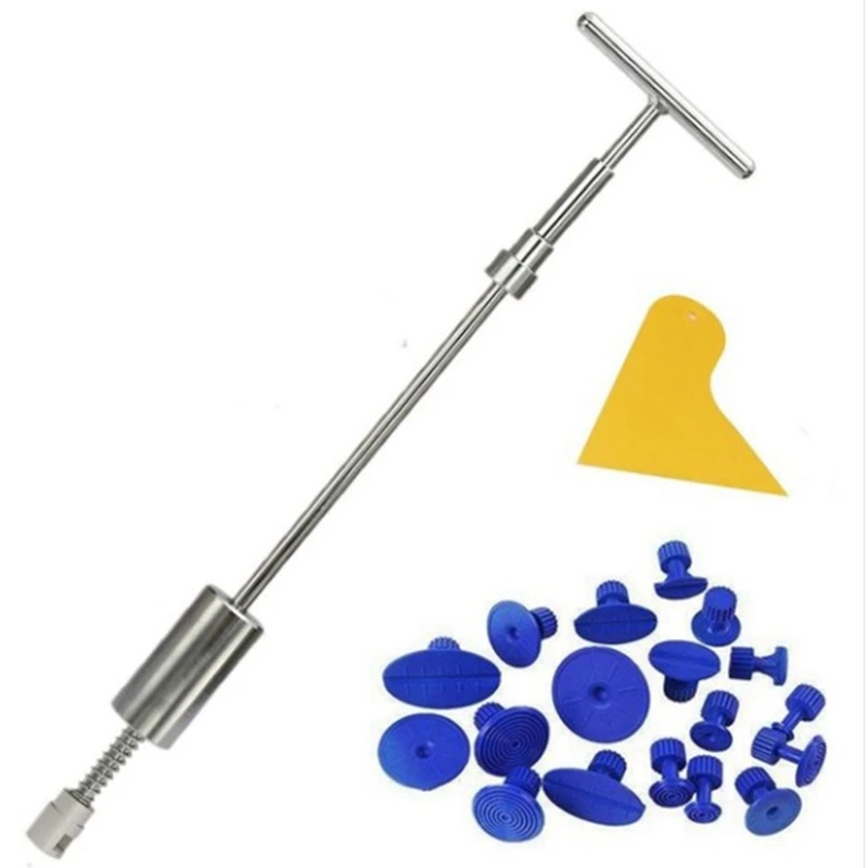 Инструменты для удаления вмятин с рукояткой Pro Slide Hammer Dent Puller С 18 вкладками