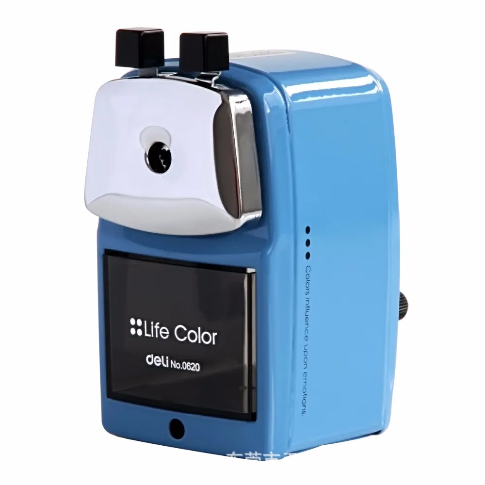 

Hot-selling Deli 0620 Full Metal Shell Pencil Machine Hand Pencil Sharpener High Quality WithMetal Backet