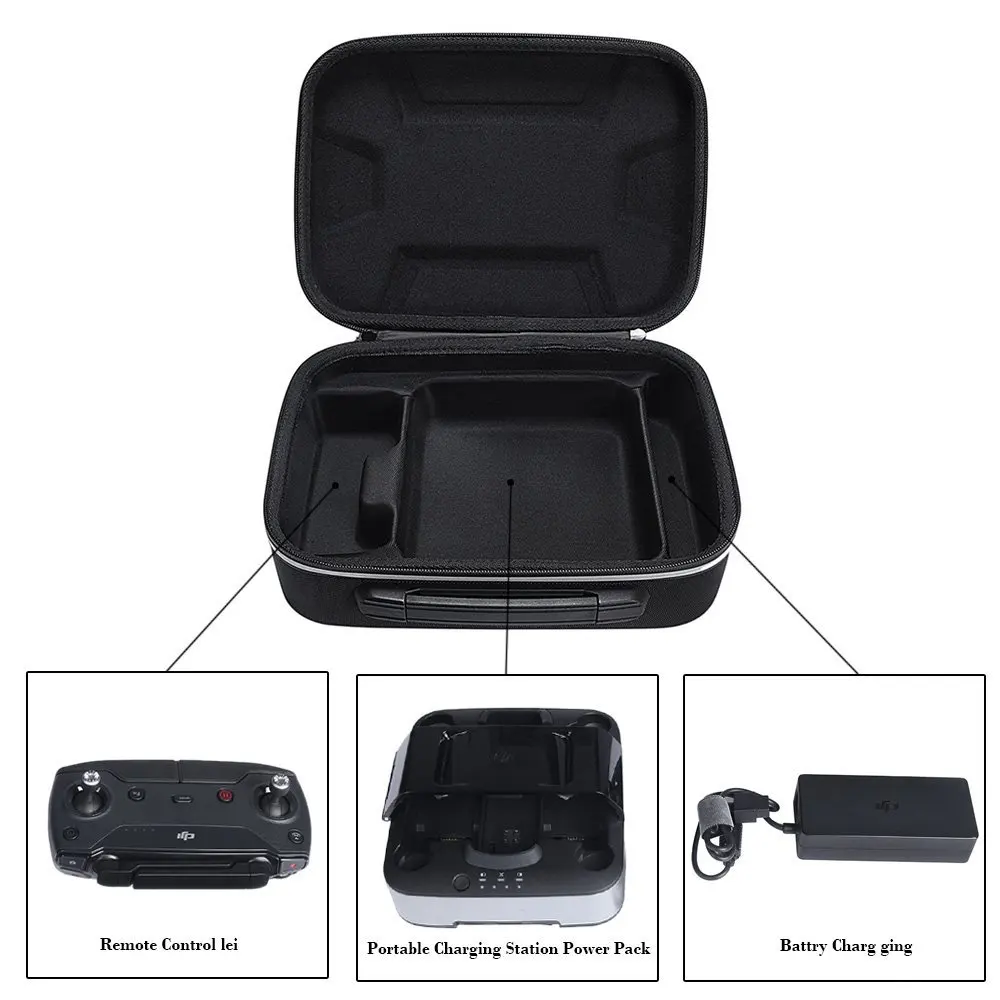  2019 Newest Protective Carrying Case Bag Cover For DJI Spark Drone Portable Charging Station Remote
