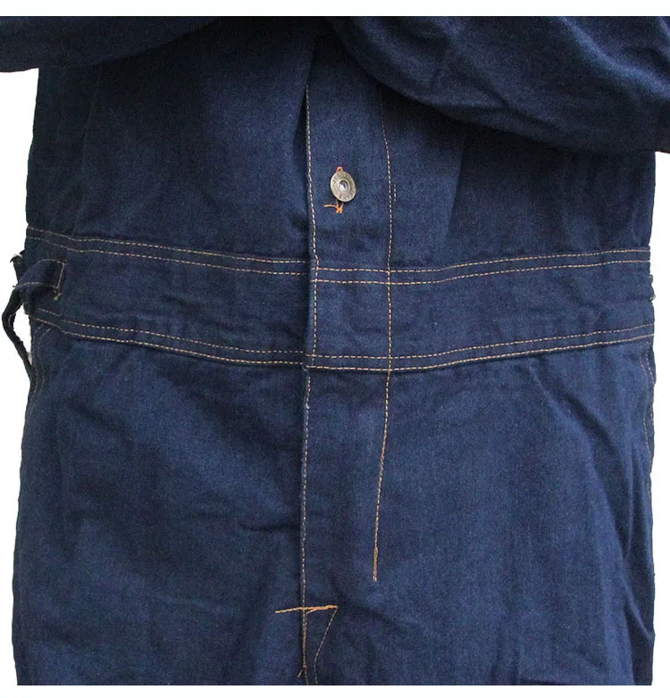 CCGK Mens Overalls Denim Work Clothing Hooded Coveralls Plus Size Labor Overalls For Worker Machine Welding Auto Repair Painting (4)