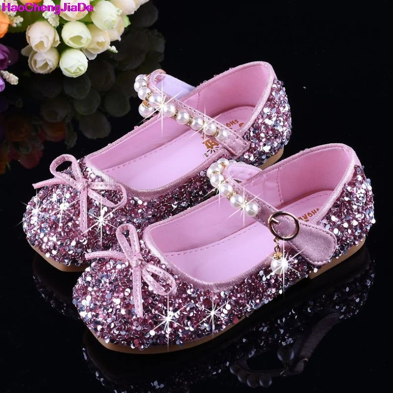 HaoChengJiaDe Girls Shoes For Children Kids Shoes Leather Princess