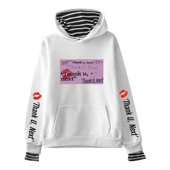 

LUCKYFRIDAY Ariana Grande Print Fake Two Pieces Hoodies Women 2019 Hot Sale Casual Women Hoodies Sweatshirts Streetwear Harajuku