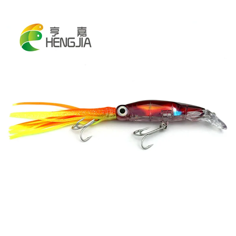 

HENGJIA 1pc hard plastic big octopus lures Crank Swings Squid Baits crank artificial wobblers pesca fishing tackles