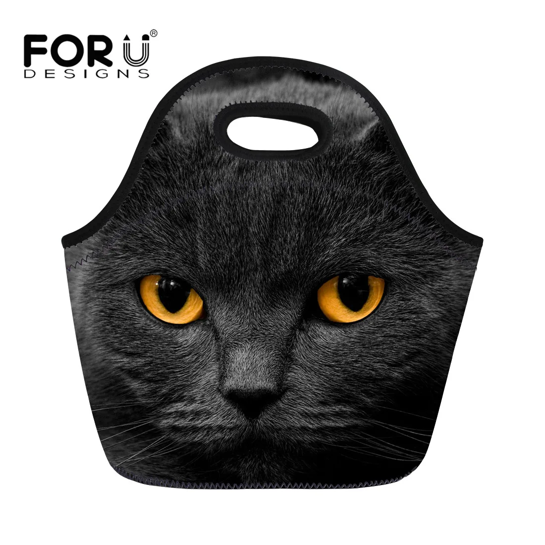 cat insulated lunch bag