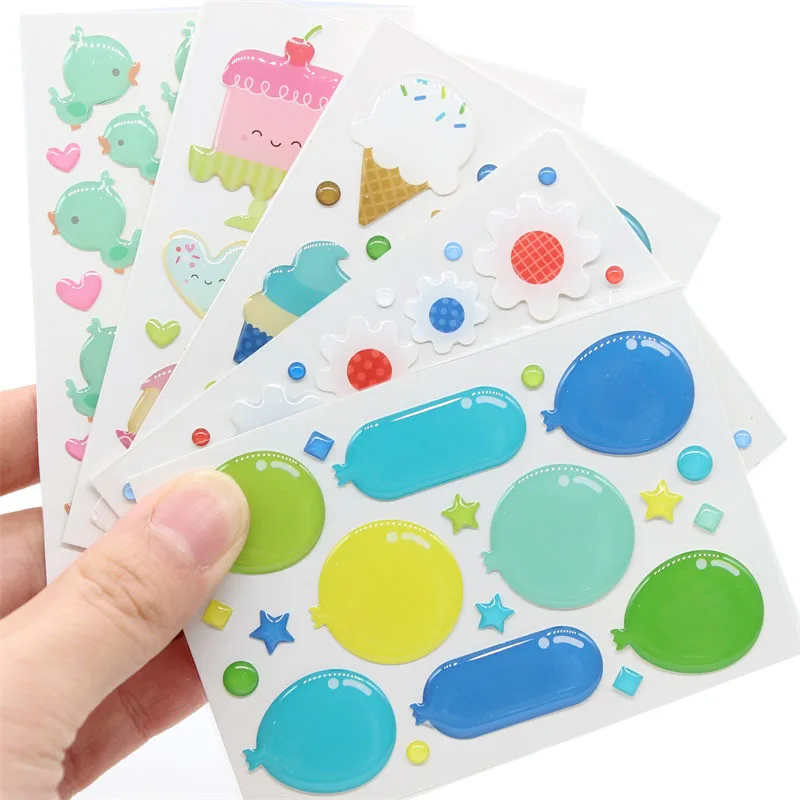 

KSCRAFT Cartoon Sugar Sprinkles Self- adhesive Enamel Dots Resin Sticker for Scrapbooking/ DIY Crafts/ Card Making Decoration