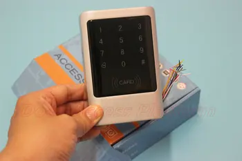 

Outside IP54 WeatherProof Keyboard Pin code touchable+MF IC access control terminal machine with 13.56MHz M1 IC Card metal case