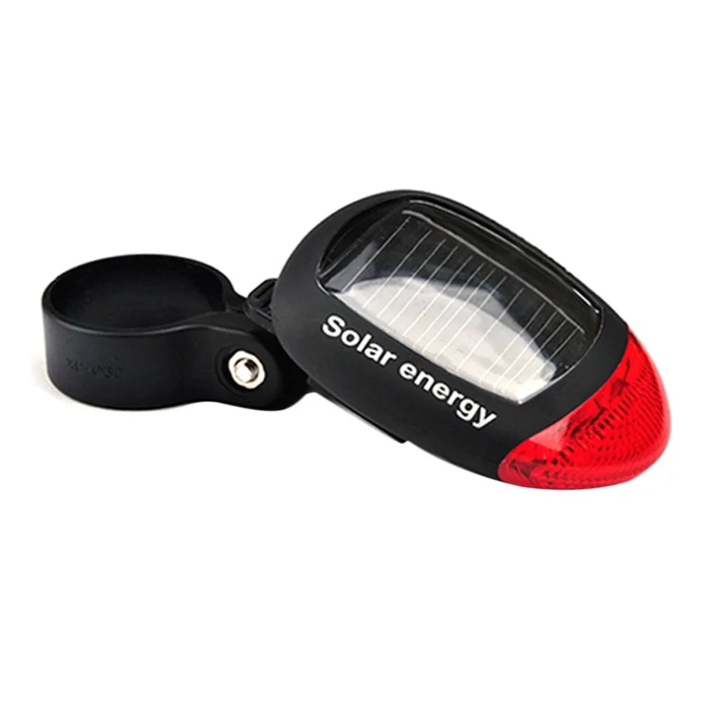 Solar Power 2 LED Bike Lights Taillights Night Safety Warning Lights Bike Rear Light Lamp
