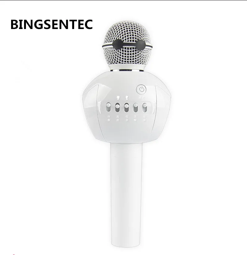 

Cute Cartoon White Baymax Kids Bluetooth Karaoke Microphone Wireless Mobile KTV Sing Speaker Mic For Iphone Android APP
