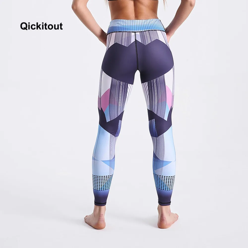 Qickitout женские леггинсы новые полосатые лоскутные леггинсы с принтом длинные штаны с высокой талией сексуальные повседневные штаны Летние штаны